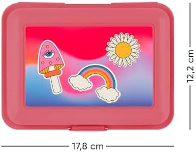 ### Baagl Brotdose Kinder für Schule – Lunchbox für Mädchen & Jungen – Jausenbox, Brotzeitbox, Brotbox, Snackbox (Delphi