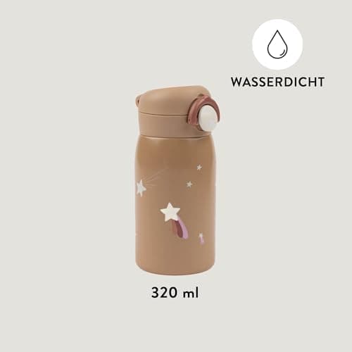 Fabelab Kinder Trinkflasche 320 ml | BPA-Frei Edelstahl Auslaufsicher | Schultasche Wasserflasche