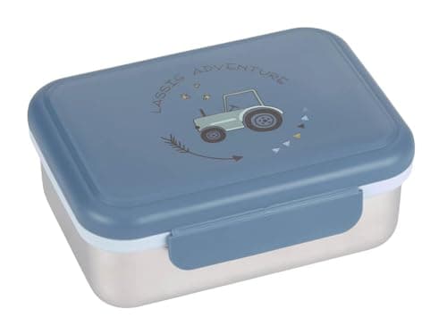 LÄSSIG Edelstahl Kinder Brotdose Frühstücksbox Nachhaltig für Schule und Adventure (1er Pack)  
LÄSSIG Kinder Brotdose E