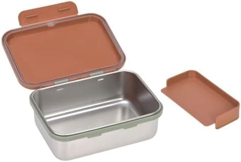 LÄSSIG Edelstahl Kinder Brotdose Frühstücksbox Nachhaltig für Schule und Adventure (1er Pack)  
LÄSSIG Kinder Brotdose E
