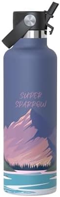 Super Sparrow Thermobecher für Sport und Outdoor - 500ml, 750ml - BPA-Frei, ClimatePartner certified - FlipFlow Trinkfla