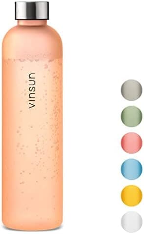 VINSUN Trinkflasche 1000ml - auslaufsicher, BPA frei, Tritan - Leichte Wasserflasche für Sport und Outdoor activities -