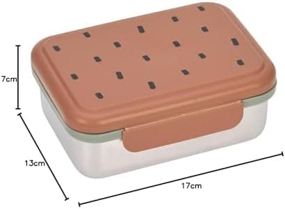 LÄSSIG Edelstahl Kinder Brotdose Frühstücksbox Nachhaltig für Schule und Adventure (1er Pack)  
LÄSSIG Kinder Brotdose E