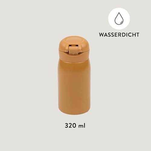 Fabelab Kinder Trinkflasche 320 ml | BPA-Frei Edelstahl Auslaufsicher | Schultasche Wasserflasche