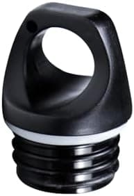 SILVERANT Ersatzdeckel für Wasserflaschen (flach) + Stahl + Erwachsene + Outdoor + Hygieneverstärkt + Ø 8 cm + Wasserspu