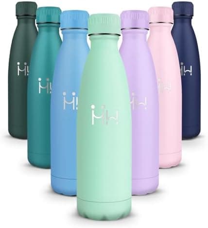 HoneyHolly Kinder Trinkflasche Doppelwandig, 500ML BPA-frei, Thermosflasche für Fitness und Gym
