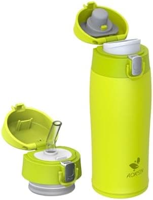 AORIN Trinkflasche Edelstahl 18/8, 500ml, BPA-Frei, Doppelwandig Isolierflasche für Sport, Schule und Outdooraktivitäten