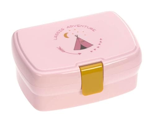 LÄSSIG Kinder Lunchbox Brotdose mit herausnehmbarer Unterteilung BPA-frei rosa  
LÄSSIG Kinder Lunchbox Adventure Tipi,