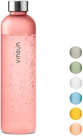 VINSUN Trinkflasche 1000ml - auslaufsicher, BPA frei, Tritan - Leichte Wasserflasche für Sport und Outdoor activities -