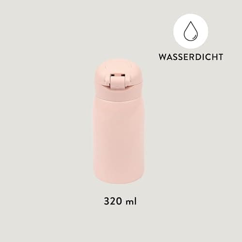 Fabelab Kinder Trinkflasche 320 ml | BPA-Frei Edelstahl Auslaufsicher | Schultasche Wasserflasche