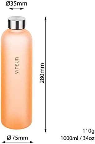 VINSUN Trinkflasche 1000ml - auslaufsicher, BPA frei, Tritan - Leichte Wasserflasche für Sport und Outdoor activities -
