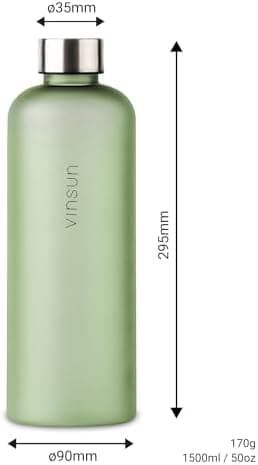 VINSUN Trinkflasche 1000ml - auslaufsicher, BPA frei, Tritan - Leichte Wasserflasche für Sport und Outdoor activities -