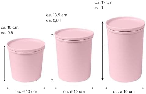 AWAVE klimaneutral Mehrweg Frischhaltedose 1.000 ml natural PET-Flaschen Recycling Aufbewahrungsboxunterwegs