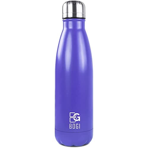 BOGI Doppelwandige Thermosflasche Edelstahl Trinkflasche Kinder Trinkflasche Schule Himmelblau Pink