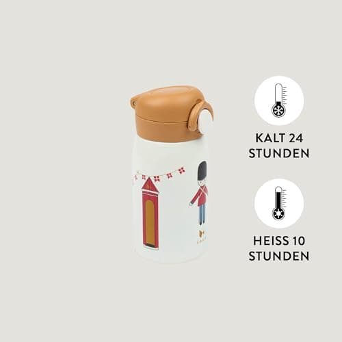 Fabelab Kinder Trinkflasche 320 ml | BPA-Frei Edelstahl Auslaufsicher | Schultasche Wasserflasche