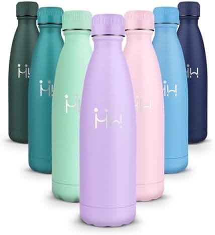 HoneyHolly Kinder Trinkflasche Doppelwandig, 500ML BPA-frei, Thermosflasche für Fitness und Gym