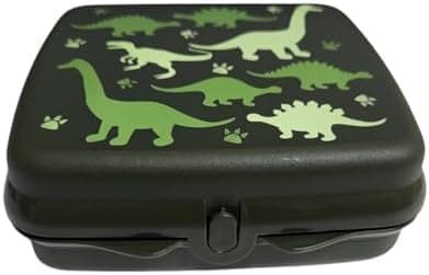 Tupperware Quadratische Sandwich-Box Aufbewahrungsbox Brotdose mit Scharnier und Verriegelung (türkis Koala Bär)