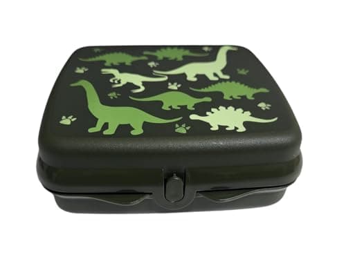 Tupperware Quadratische Sandwich-Box Aufbewahrungsbox Brotdose mit Scharnier und Verriegelung (türkis Koala Bär)