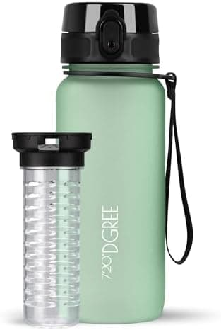 720°DGREE uberBottle Trinkflasche SoftTouch 500ml - Auslaufsicher, BPA-Frei - für Sport und Outdoor-Aktivitäten - Climat
