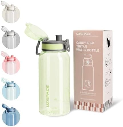 UZSPACE Kinder Trinkflasche 600ml - Sportlich, Auslaufsicher & Spülmaschinenfest zur Schule und Outdoor aktivarten für M