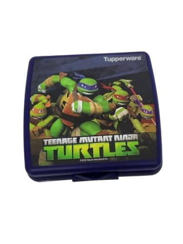 Tupperware Quadratische Sandwich-Box Aufbewahrungsbox Brotdose mit Scharnier und Verriegelung (türkis Koala Bär)