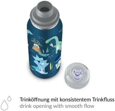 ALFI Kids ISO BOTTLE 350ml - Idas Schule der Magischen Tiere - Isoliertrinkflasche Kinder Edelstahl - hält 12 Stunden he