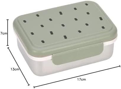 LÄSSIG Edelstahl Kinder Brotdose Frühstücksbox Nachhaltig für Schule und Adventure (1er Pack)  
LÄSSIG Kinder Brotdose E