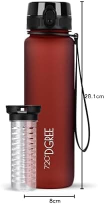 720°DGREE uberBottle Trinkflasche SoftTouch 500ml - Auslaufsicher, BPA-Frei - für Sport und Outdoor-Aktivitäten - Climat
