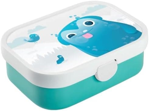 Landpark Brotdose Willi Kinder - Bento Box Kinder - Schule mit Fächern und Gabel - BPA-frei & Spülmaschinenfest - 750 ml