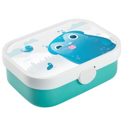 Landpark Brotdose Willi Kinder - Bento Box Kinder - Schule mit Fächern und Gabel - BPA-frei & Spülmaschinenfest - 750 ml