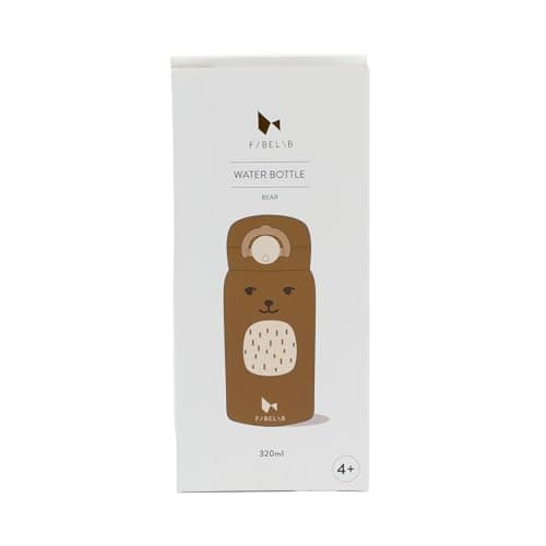Fabelab Kinder Trinkflasche 320 ml | BPA-Frei Edelstahl Auslaufsicher | Schultasche Wasserflasche