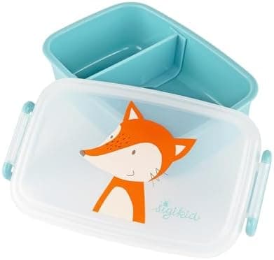 Sigikid 25365 Brotzeitbox Fuchs Lunchbox mit Trennwand, sicher und BPA-frei für Kinder ab 1 Jahr
| Sigikid 25365 Brotze
