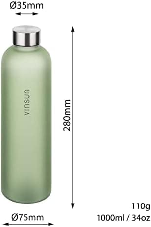 VINSUN Trinkflasche 1000ml - auslaufsicher, BPA frei, Tritan - Leichte Wasserflasche für Sport und Outdoor activities -