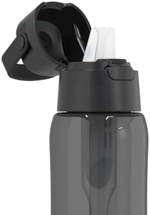 DAFI SOLID Trinkflasche mit Activkohlefilter 0,7 L für Outdoor-Reisen - BPA-Frei, Sportflasche mit gefiltertem Wasser