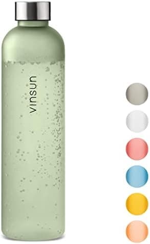VINSUN Trinkflasche 1000ml - auslaufsicher, BPA frei, Tritan - Leichte Wasserflasche für Sport und Outdoor activities -