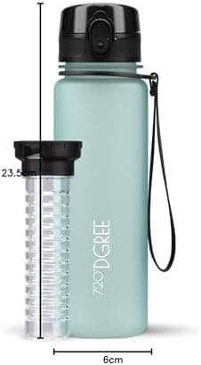 720°DGREE uberBottle Trinkflasche SoftTouch 500ml - Auslaufsicher, BPA-Frei - für Sport und Outdoor-Aktivitäten - Climat