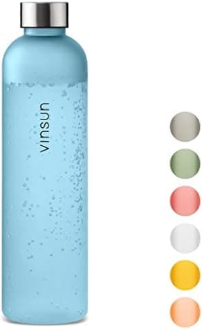 VINSUN Trinkflasche 1000ml - auslaufsicher, BPA frei, Tritan - Leichte Wasserflasche für Sport und Outdoor activities -