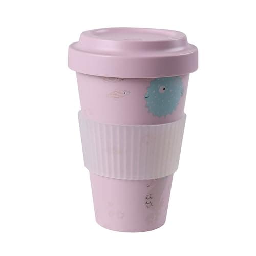 AWAVE klimaneutraler Mehrweg Kaffeebecher to-go, 400 ml, türkis, aus recycelten PET-Flaschen