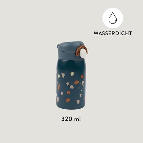 Fabelab Kinder Trinkflasche 320 ml | BPA-Frei Edelstahl Auslaufsicher | Schultasche Wasserflasche
