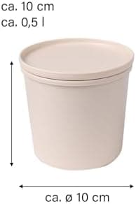 AWAVE klimaneutral Mehrweg Frischhaltedose 1.000 ml natural PET-Flaschen Recycling Aufbewahrungsboxunterwegs