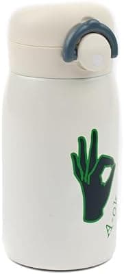 Fabelab Kinder Trinkflasche 320 ml | BPA-Frei Edelstahl Auslaufsicher | Schultasche Wasserflasche
