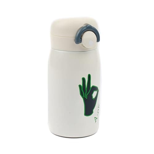 Fabelab Kinder Trinkflasche 320 ml | BPA-Frei Edelstahl Auslaufsicher | Schultasche Wasserflasche