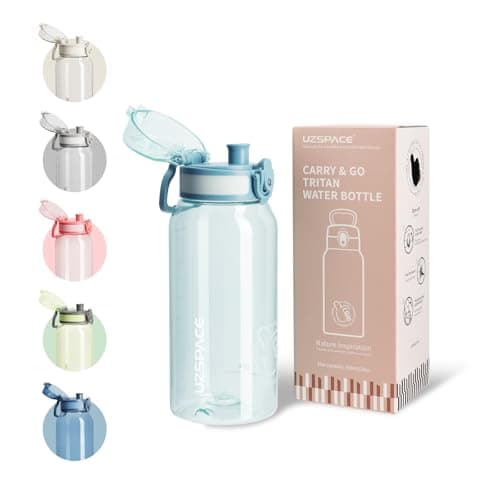 UZSPACE Kinder Trinkflasche 600ml - Sportlich, Auslaufsicher & Spülmaschinenfest zur Schule und Outdoor aktivarten für M