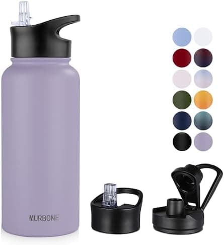 Edelstahl Trinkflasche 1.2L BPAfrei-Thermoskanne-Vakuum Doppelwandisolierung für Sport Campings-Reise-Kohlensäure Geeign