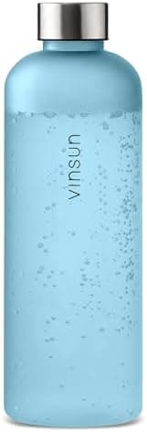 VINSUN Trinkflasche 1000ml - auslaufsicher, BPA frei, Tritan - Leichte Wasserflasche für Sport und Outdoor activities -