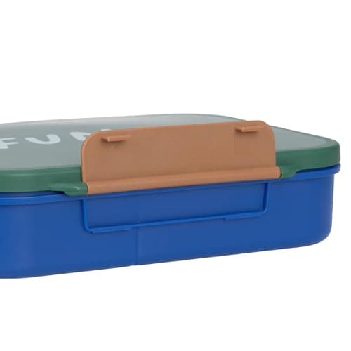 Lässig Kinder Brotdose Frühstücksbox fürLittle Gang, BPA-frei mit herausnehmbarer Trennung/Rainbow grün, Bento-Lunchbox
