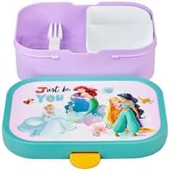 Mepal Brotdose Kinder Campus BPA-frei Animal Friends | Spezialfächerr box mit Gabel & Clip-Verschluss | 750 ml für Kinde