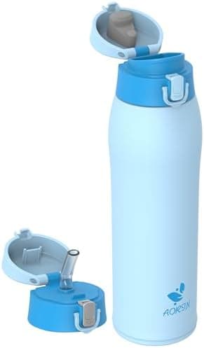 AORIN Trinkflasche Edelstahl 18/8, 500ml, BPA-Frei, Doppelwandig Isolierflasche für Sport, Schule und Outdooraktivitäten