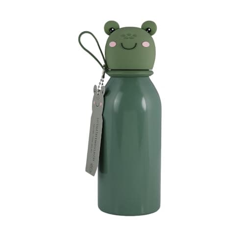 Lulubug Kinder Trinkflasche Tierform BPA-frei 350ml Kaltes Warmes Isolert Flasche | Doppelwandig Edelstahl Spülmaschinen