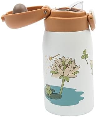 Fabelab Kinder Trinkflasche 320 ml | BPA-Frei Edelstahl Auslaufsicher | Schultasche Wasserflasche